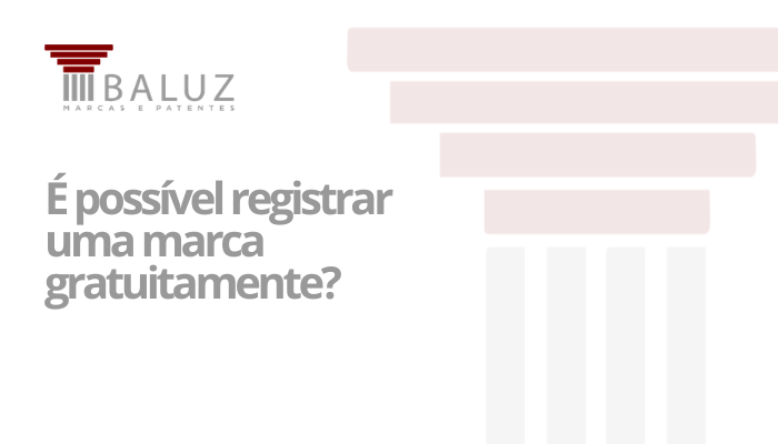 É possível registrar uma marca gratuitamente
